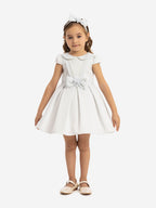 Dress & Fleur Baby Girls Dress with Headband in Blue