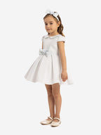 Dress & Fleur Baby Girls Dress with Headband in Blue