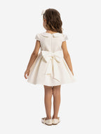 Dress & Fleur Baby Girls Dress with Headband in White