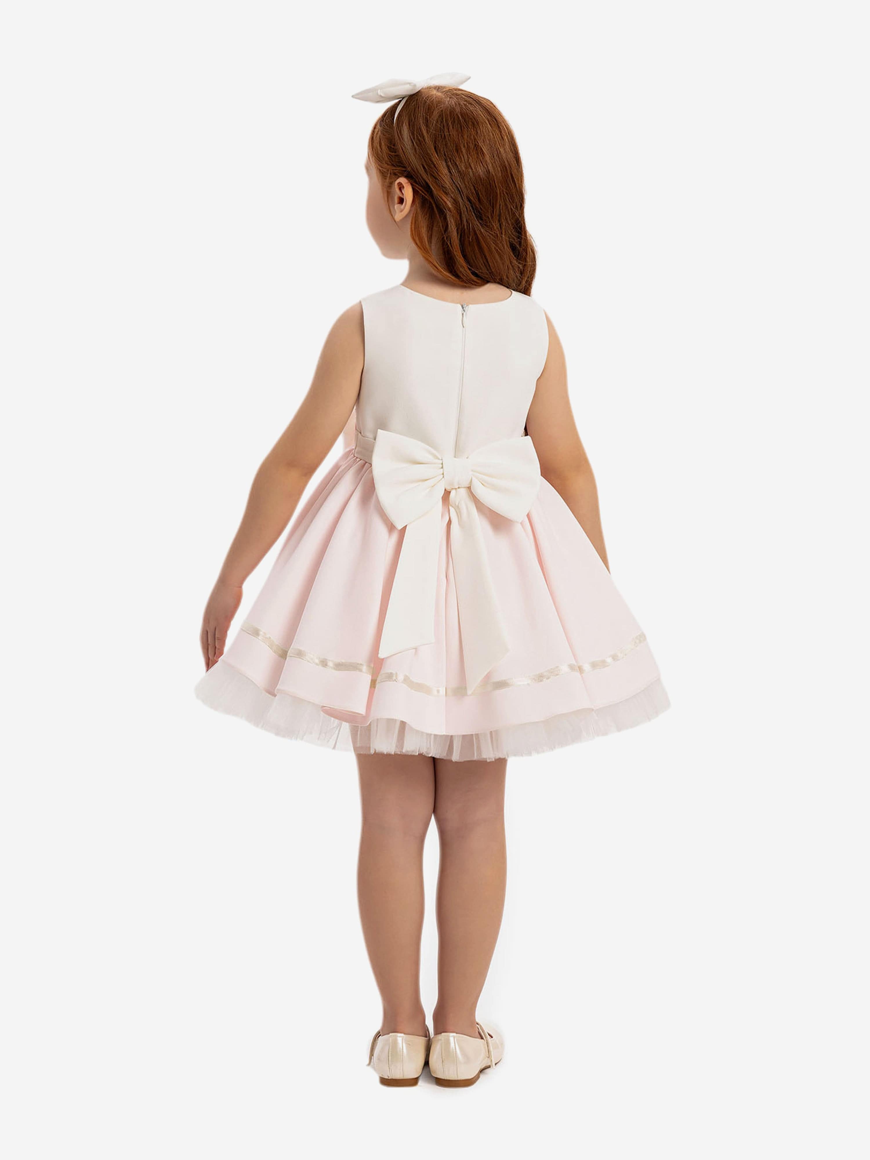 Dress & Fleur Baby Girls Dress with Headband in Pink