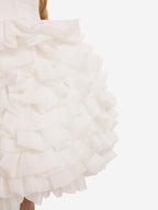 Dress & Fleur Girls Dress with Headband in White