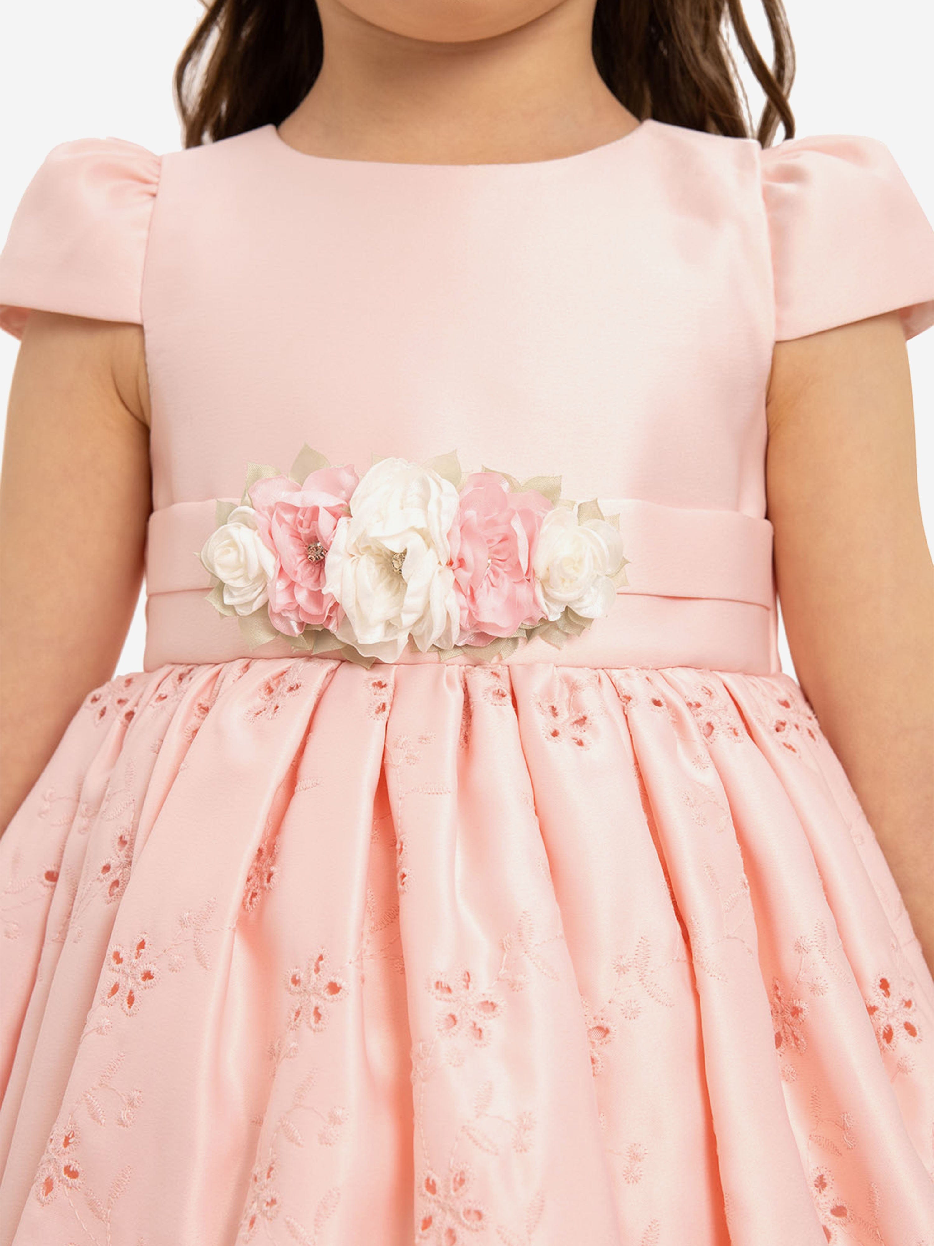 Dress & Fleur Baby Girls Dress with Headband in Pink