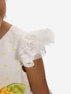 Dress & Fleur Girls Dress with Headband in Yellow