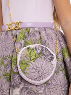 Dress & Fleur Girls Jacquard Dress with Bag in Purple