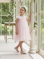 Dress & Fleur Girls Flower Occasion Dress in Pink
