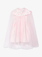 Dress & Fleur Girls Occasion and Cape Set in Pink
