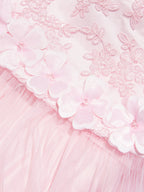 Dress & Fleur Girls Occasion and Cape Set in Pink