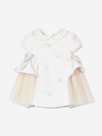 Dress & Fleur Baby Girls Occasion Dress with Headband in Ivory