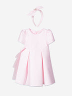Dress & Fleur Girls Occasion Dress with Hair Accessory in Pink